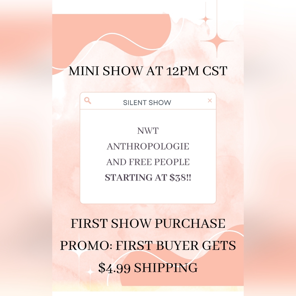 MINI POSH SHOW (SILENT) OCT 22 12PM CST